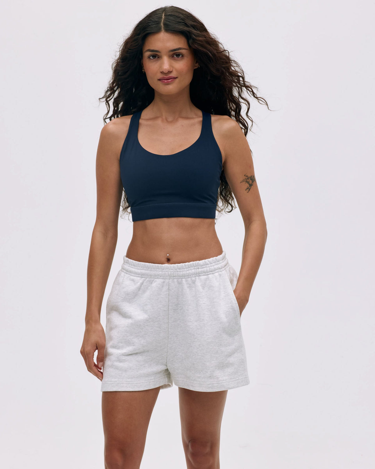Sweat Shorts - Light Grey Melange
