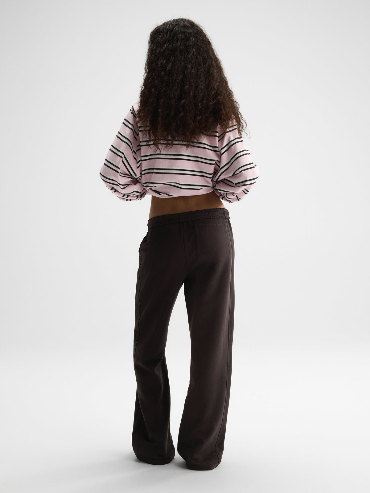 Straight Leg Sweatpants - Coffee Bean