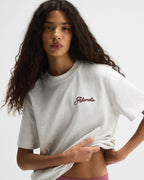 Oversized T-shirt - Light Grey Melange