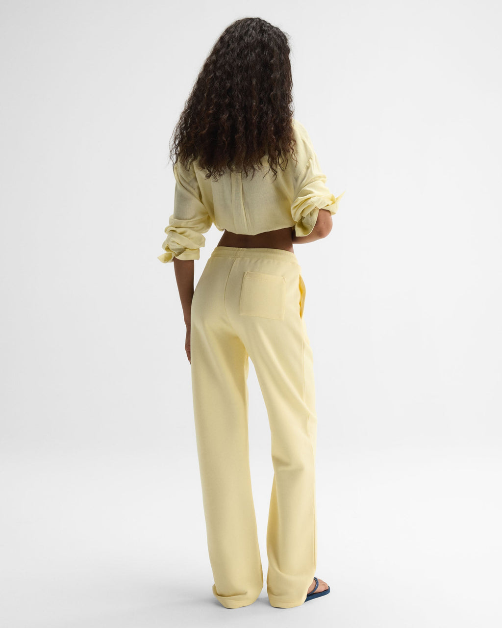 Straight Leg Sweatpants - Buttercream