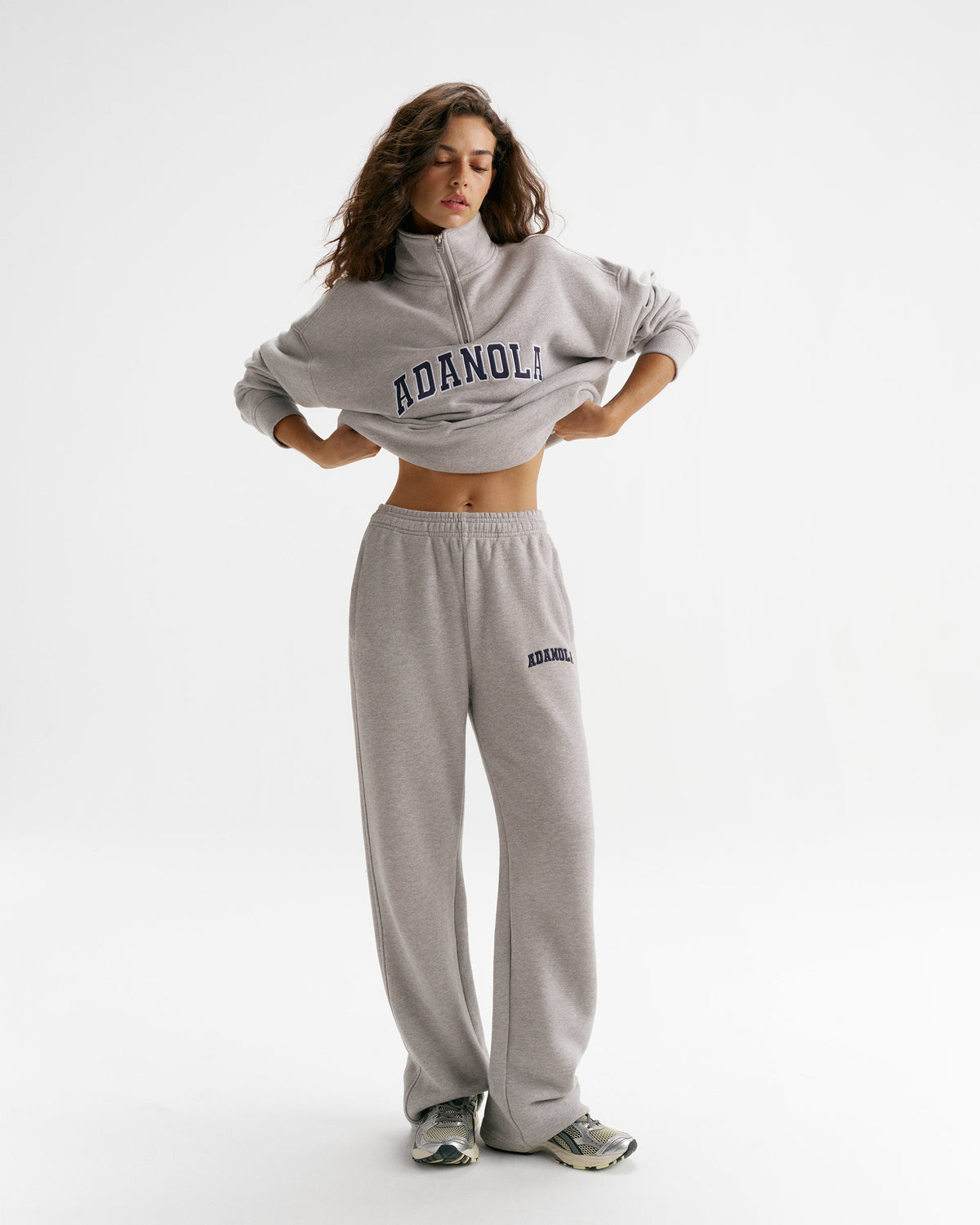 Classic Straight Leg Sweatpants - Heather Grey