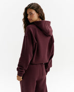 Vintage Relaxed Hoodie - Damson Red