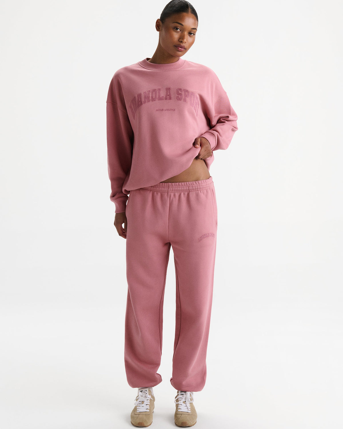Cuffed Sweatpants - Dusty Pink