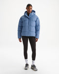 Hooded Puffer Jacket - Ice Blue