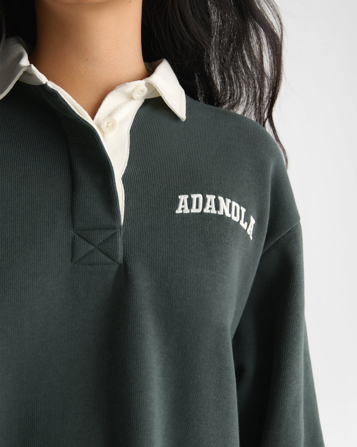 Oversized Rugby Top - Sea Green