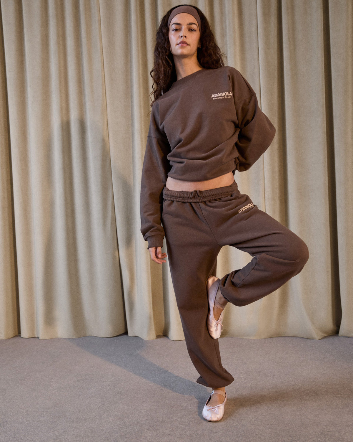 Cuffed Sweatpants - Mocha Brown