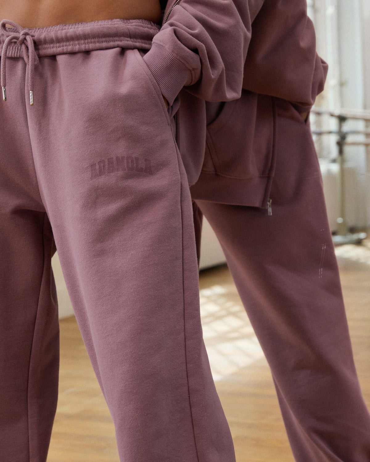 Straight Leg Sweatpants - Dusk Purple