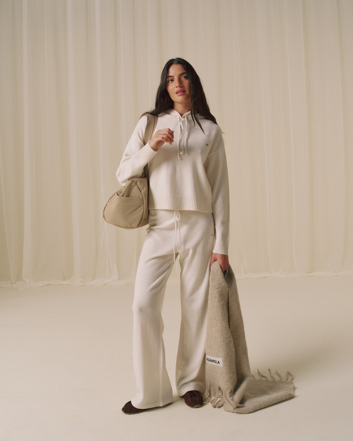 Merino Wool Hoodie - Marshmallow White