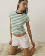 Loose Fit Sweat Shorts - Light Grey Melange