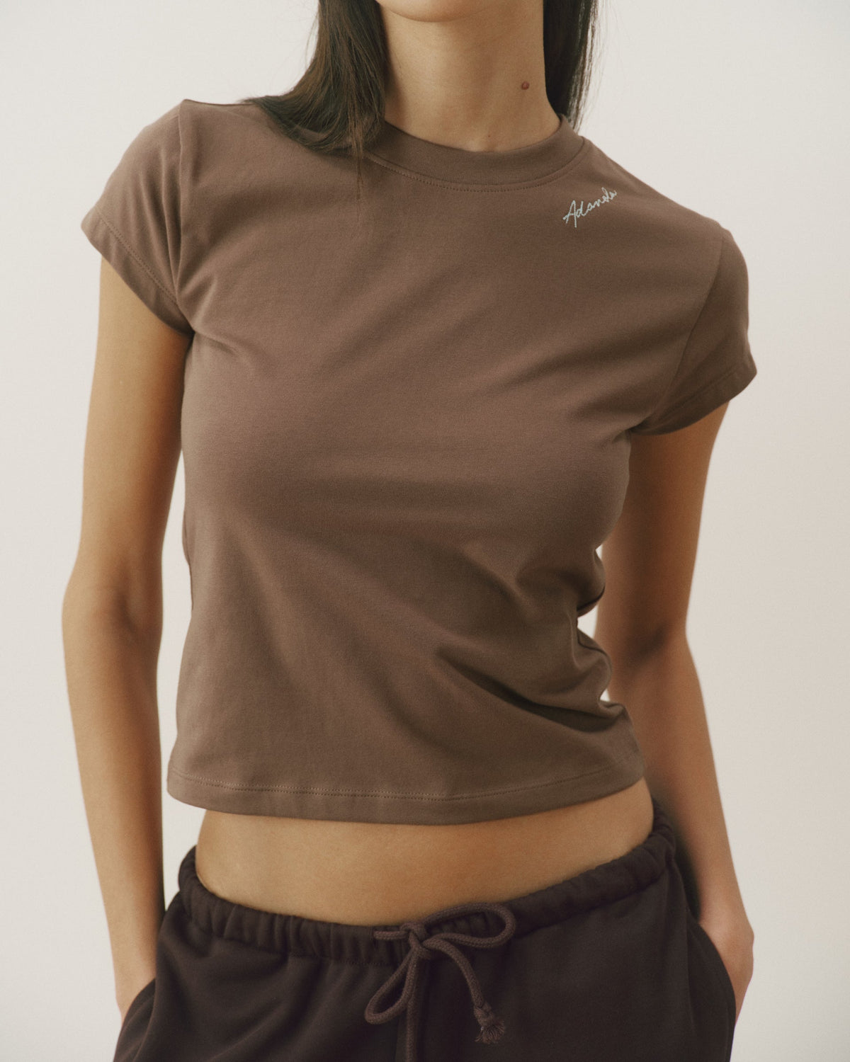 Baby Tee - Dusty Brown