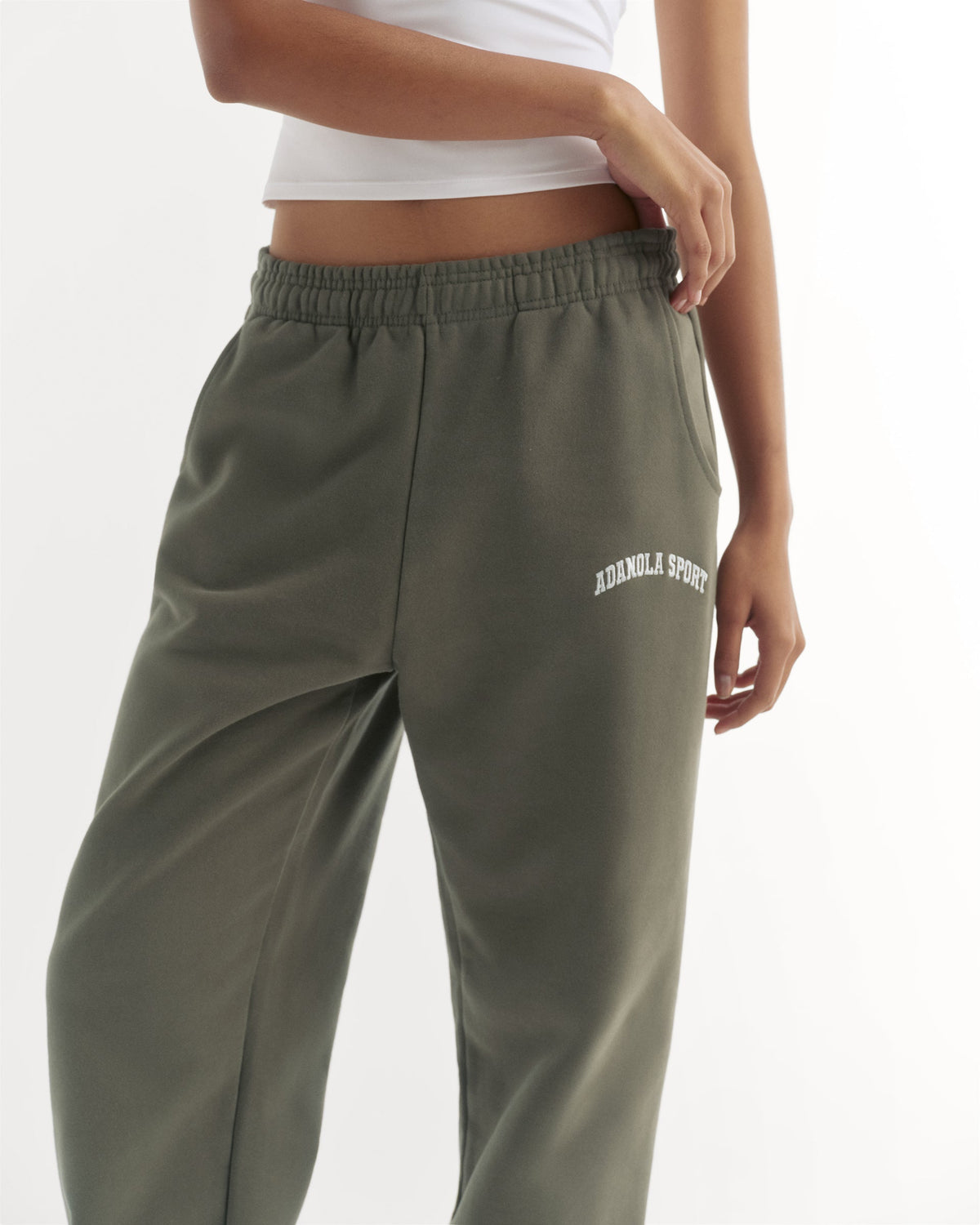 Cuffed Sweatpants - Olive Green