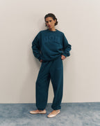 Cuffed Sweatpants - Teal Blue