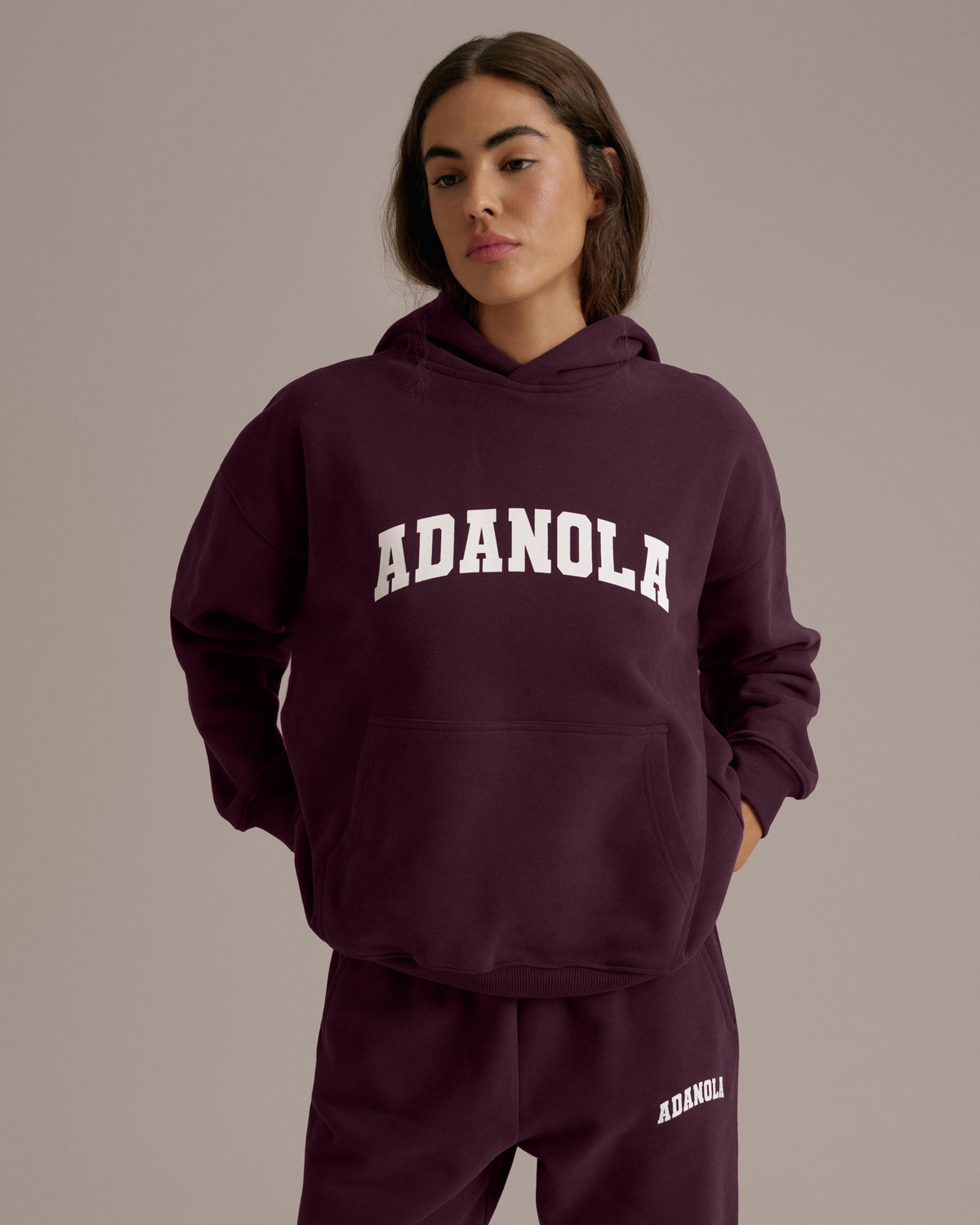 Oversized Hoodie - Dark Cherry