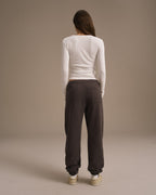Cuffed Sweatpants - Washed Coffee Bean