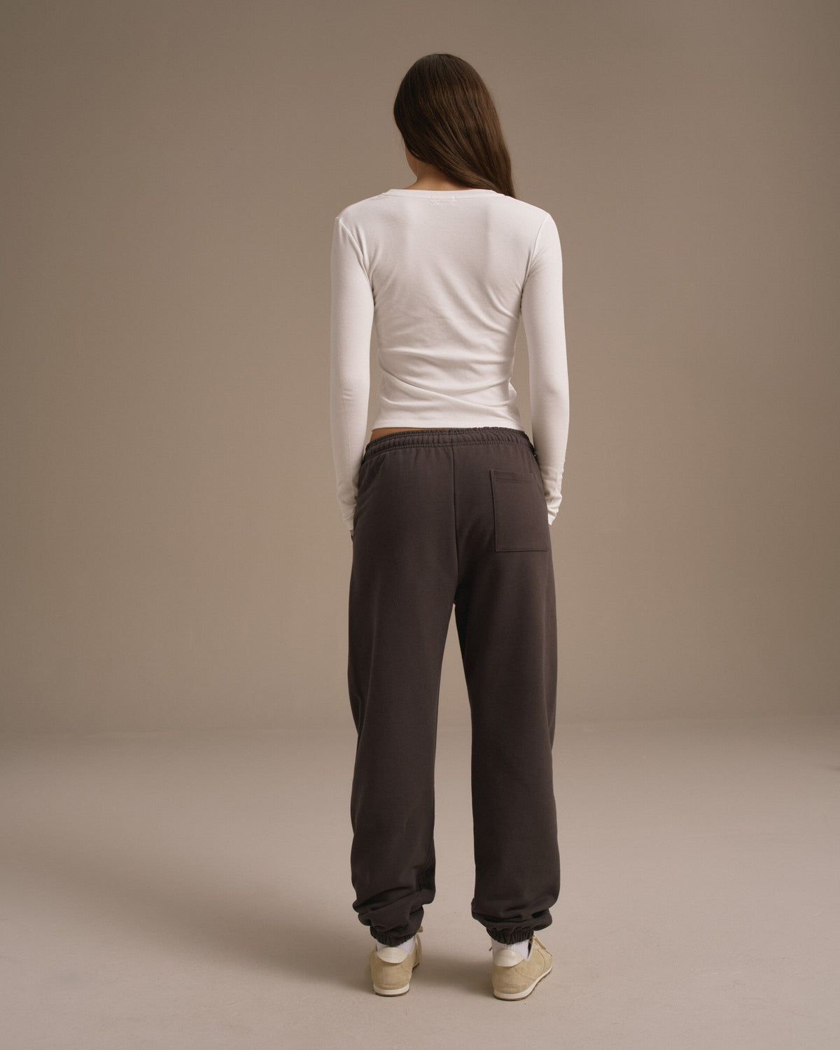 Cuffed Sweatpants - Washed Coffee Bean