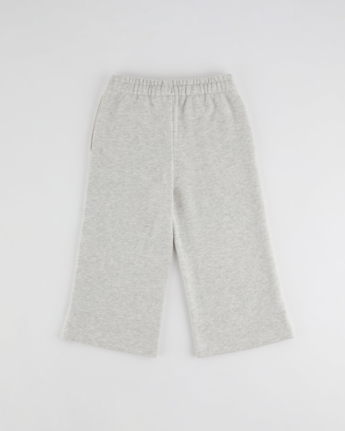 Mini Straight Leg Sweatpants - Light Grey Melange