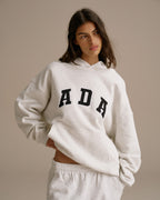 Oversized Hoodie - Light Grey Melange
