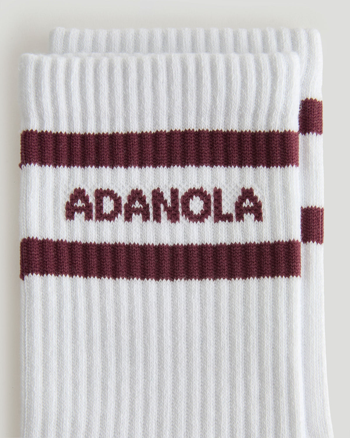 3 Pack Multi Branding Socks - Damson Red/White