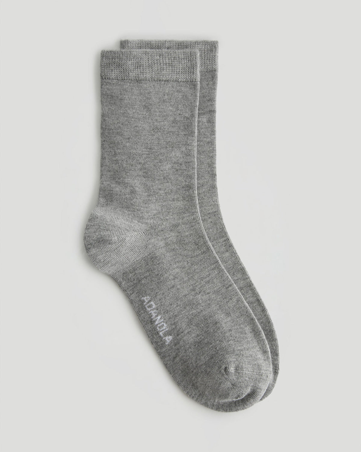 2 Pack Lightweight Socks - White/Grey Melange