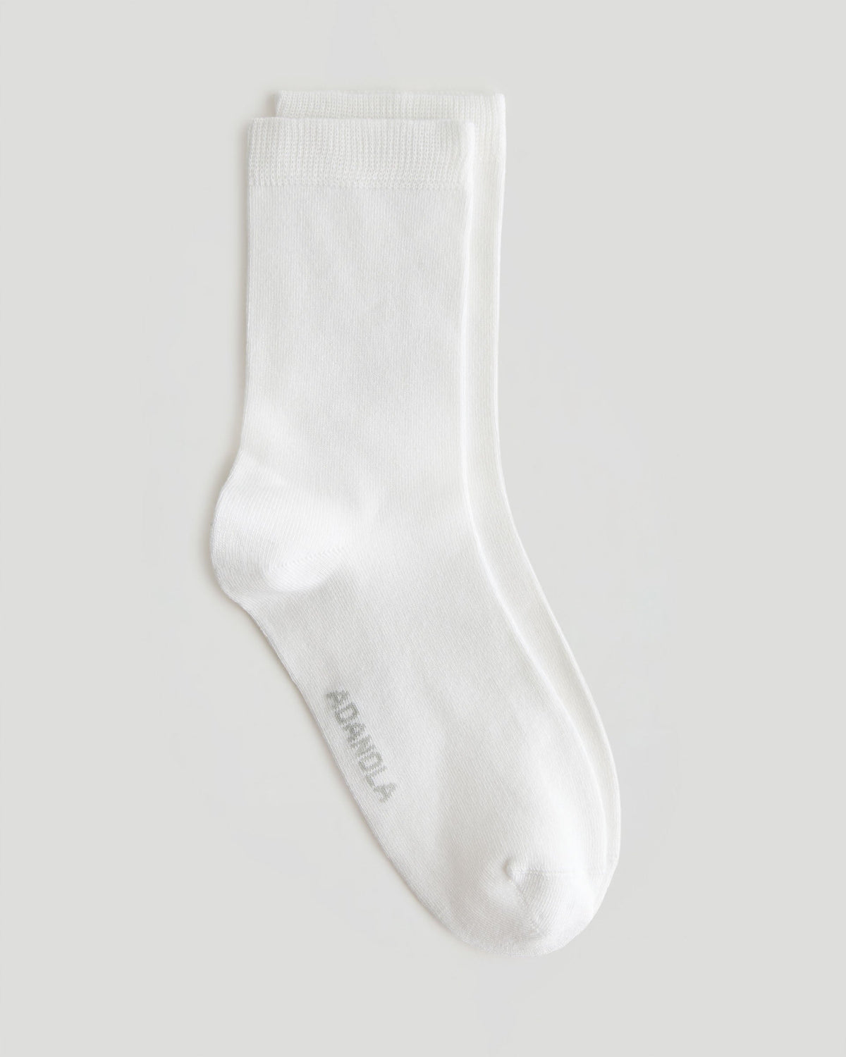 2 Pack Lightweight Socks - White/Grey Melange
